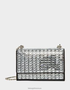 نحيف Betsey Johnson تألق على حقيبة قابلة للتحويل أسود مُكَمِّلات ZXT0V256