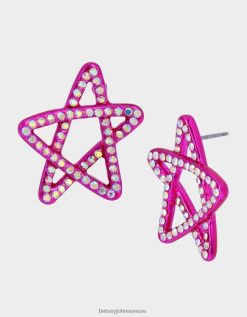 نحيف Betsey Johnson ترصيع نجمة kidult kitsch لون القرنفل مجوهرات ZXT0V354