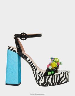 نحيف Betsey Johnson جوردن أسود متعدد أحذية ZXT0V104