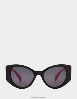 نحيف Betsey Johnson خذ ضعف النظارات الشمسية أسود متعدد مُكَمِّلات ZXT0V388