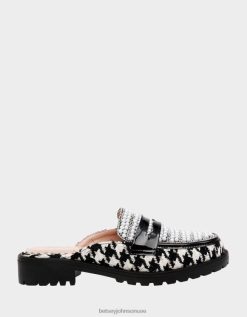 نحيف Betsey Johnson رونين أسود / أبيض أحذية ZXT0V177