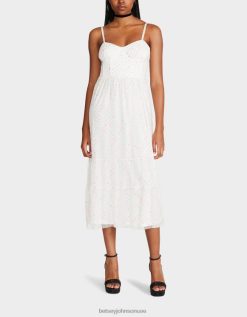 نحيف Betsey Johnson فستان ميدي مشد المشاعر الحديقة متعدد الأبيض ملابس ZXT0V281