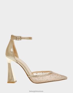 نحيف Betsey Johnson فيولا الذهب المترب أحذية ZXT0V108
