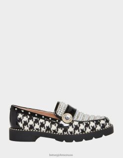 نحيف Betsey Johnson مريم أسود / أبيض أحذية ZXT0V118
