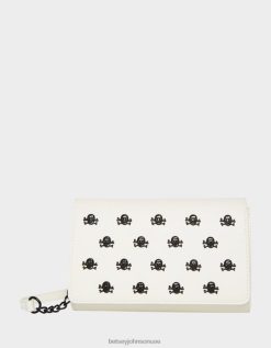 نحيف Betsey Johnson xo الجمجمة crossbody أبيض مُكَمِّلات ZXT0V245