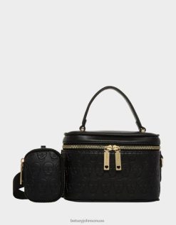 نحيف Betsey Johnson xo الجمجمة الغرور أسود مُكَمِّلات ZXT0V227